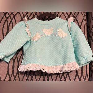 Blue sweater with sheep animal [C-41]